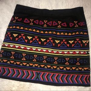 Beaded tribal design skirt